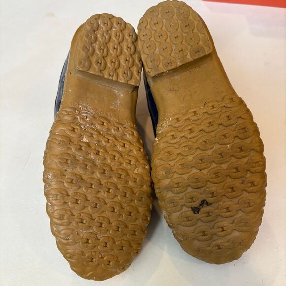 L.L. Bean Boots Duck Boots Navy Blue Waterproof Women’s size 8 - Picture 7 of 8